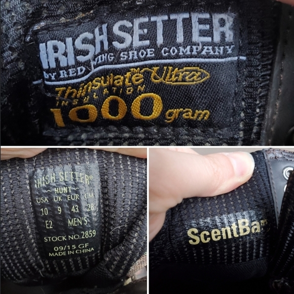 Irish Setter Grizzly Tracker 9'' Waterproof Insulated Mossy Oak Break-Up Boots - Picture 8 of 9